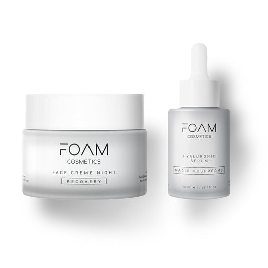 FOAM COSMETICS Recovery Ritual: Face Night Cream + Hyaluronic Serum